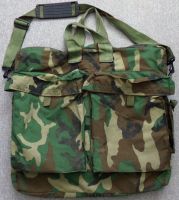 AH-64 Apache Helicopter Flyers Helmet Bag Woodland Camouflage
